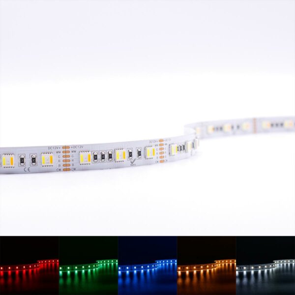 RGB+CCT LED Streifen 2400 - 6500 Kelvin IP20 5 Meter 12 Volt