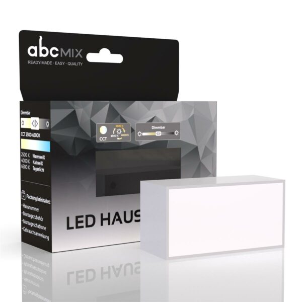 Hausnummer - Bindestrich mit LED Beleuchtung