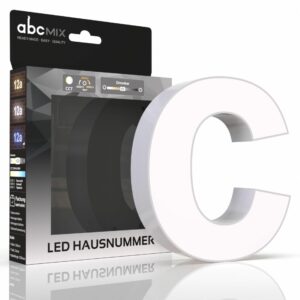 Hausnummer c mit LED Beleuchtung