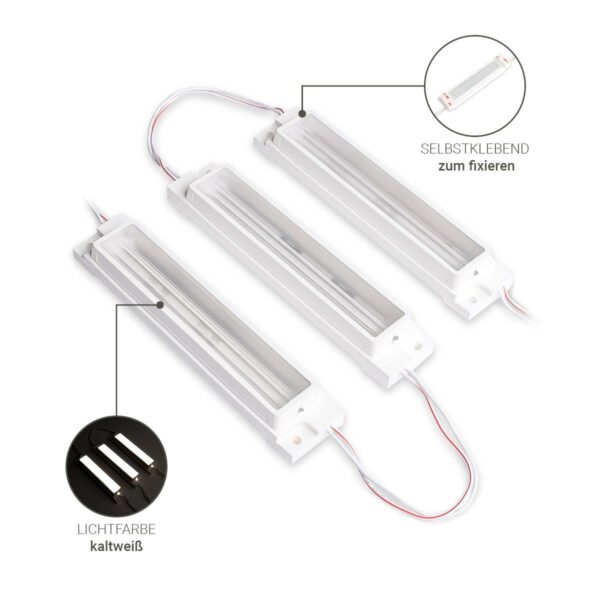 LED Kantenmodul für Leuchtkästen 7,2 Watt 24 Volt 6500 Kelvin 11°x77° IP67