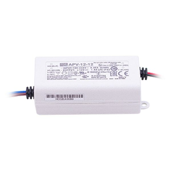 12 Volt Mean Well APV-12-12 LED Netzteil 12W 1 Ampere IP42 Schaltnetzteil CV