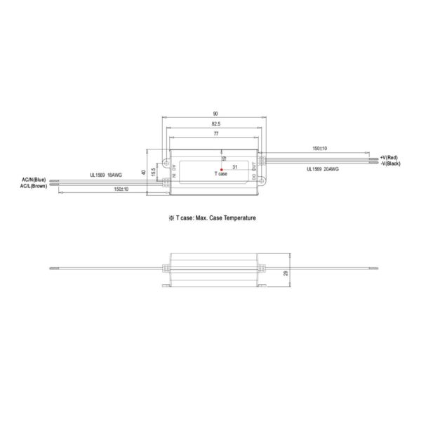 12 Volt Mean Well APV-12-12 LED Netzteil 12W 1 Ampere IP42 Schaltnetzteil CV