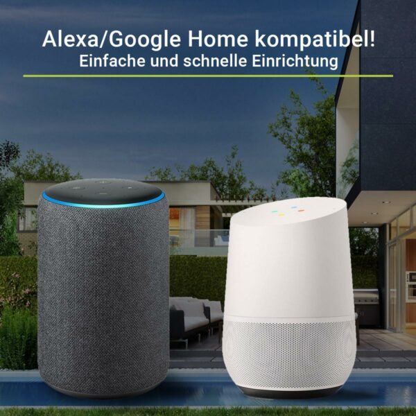 Das LED Panel ist Alexa und Google Home kompatibel