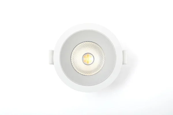 Weißer runder LED Einbaustrahler dimmbar 6 Watt warmweiß 3000 Kelvin