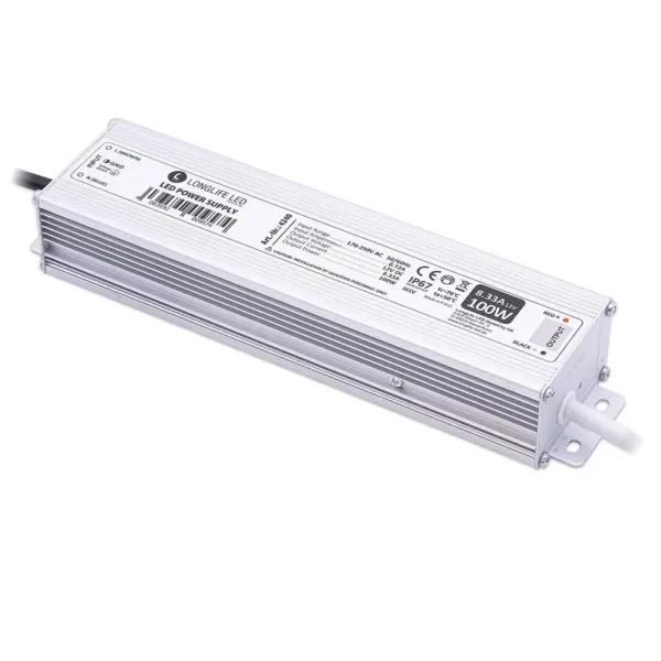 12 Volt LED Netzteil 100 Watt 8,35A IP67