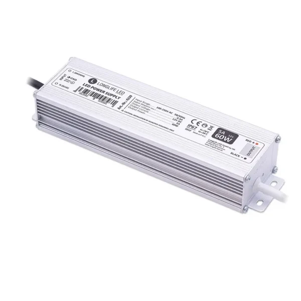 12 Volt LED Netzteil 60 Watt 5A IP67