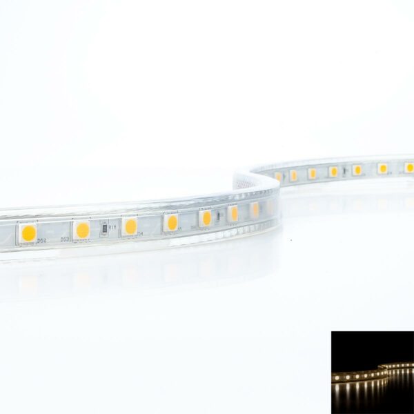 230V LED Streifen warmweiß 8W/m 60LED/m 14mm IP44 3000 Kelvin