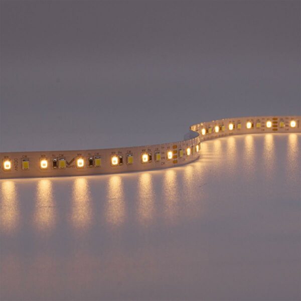 24 Volt CCT LED Streifen einstellbare Lichtfarbe 5 Meter 18W/m 120LED/m 12mm IP20 2500 - 6000 Kelvin