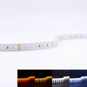 24 Volt CCT LED Streifen einstellbare Lichtfarbe 5 Meter 18W/m 120LED/m 12mm IP65 2500 - 6000 Kelvin