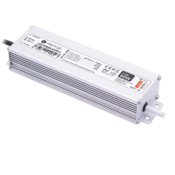 24 Volt LED Netzteil 60 Watt 2,5A IP67