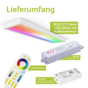 24 Volt RGB+CCT LED Panel Set 120×30 cm