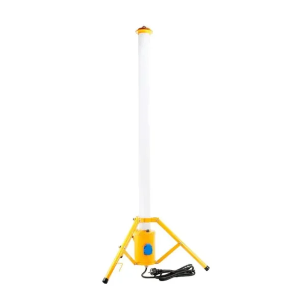 Baustellenlampe mit Steckdosen und Stativ 150cm 100 Watt