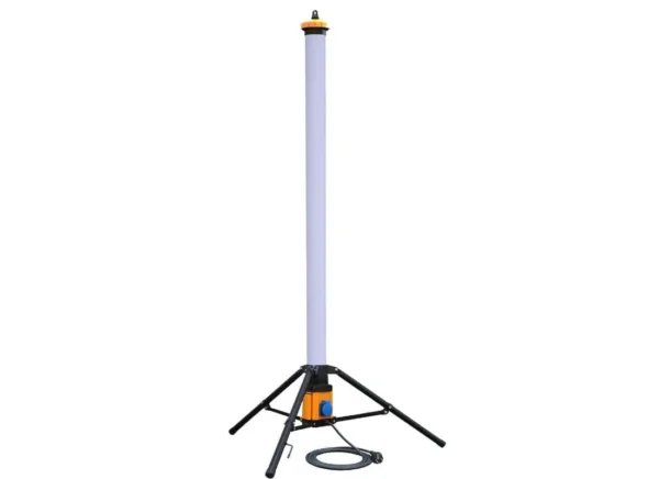 Baustellenlampe mit Steckdosen und Stativ 54 Watt 158 cm