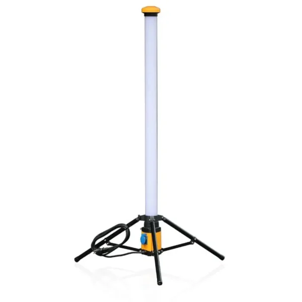 Baustellenlampe mit Steckdosen und Stativ 54 Watt 158 cm