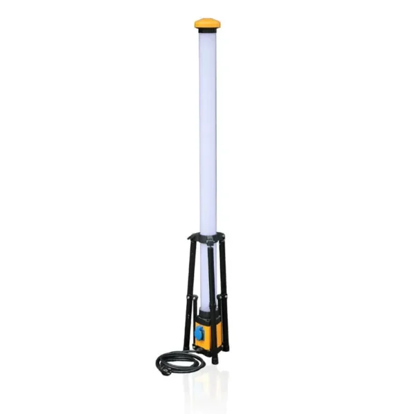 Baustellenlampe mit Steckdosen und Stativ 54 Watt 158 cm