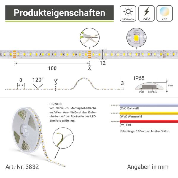 LED Streifen für Treppenstufe