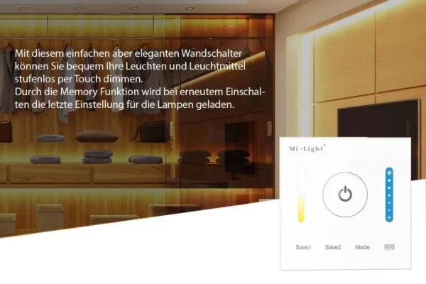 CCT LED Wandeinbau Dimmer Controller MiBoxer P2