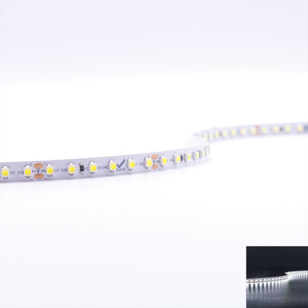 Einfarbiger LED Streifen 5 m SMD3528 6000 Kelvin DC 24 Volt 9,6 Watt/m IP20 120 LED/m 5m