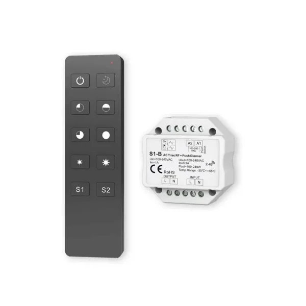 Funk Dimmer Set mit Funk Fernbedienung 220Volt 240Watt