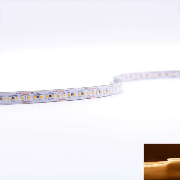 LED Band für indirekte Beleuchtung Warmweiß 2700 Kelvin 24 Volt CRI9014W/m 240LED/m 8mm IP65