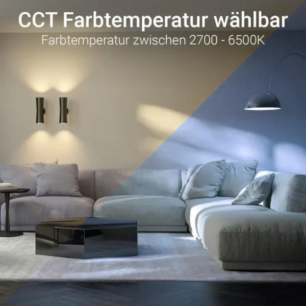 LED CCT Lampe E27 Wifi ready