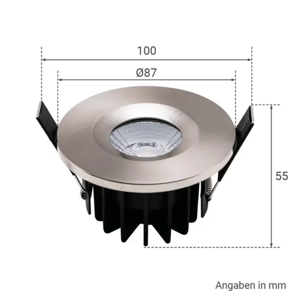 LED Einbaustrahler außen Dachüberstand weiß