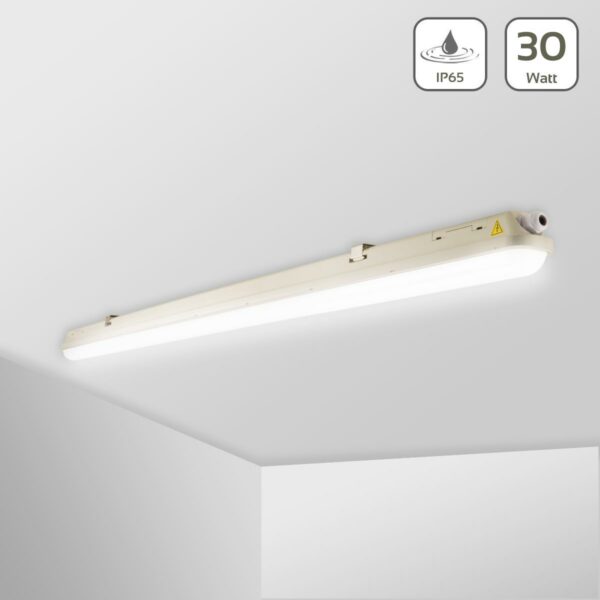 LED Feuchtraumleuchte 150 cm IP65 30 Watt 5000 Kelvin 3000lm 1.480mm