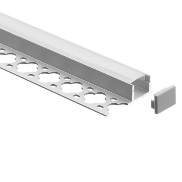 LED Fliesen Abschluss-Profil eloxiert opal 200cm