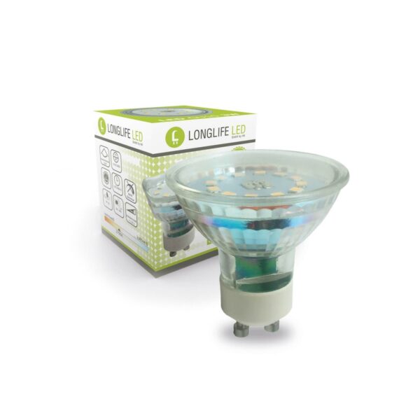 LED GU10 Leuchtmittel 3 Watt 110° neutralweiß 4000 Kelvin ersetzt 30Watt