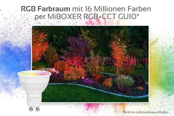 LED Gartenleuchte mit Erdspieß 230 Volt IP64 für GU10