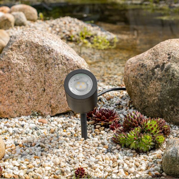 LED Gartenstrahler mit Erdspieß IP65 für LED-Module