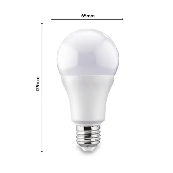 LED Leuchtmittel E27 15 Watt A65 matt 4000 Kelvin neutralweiss 1350lm ersetzt 100 Watt