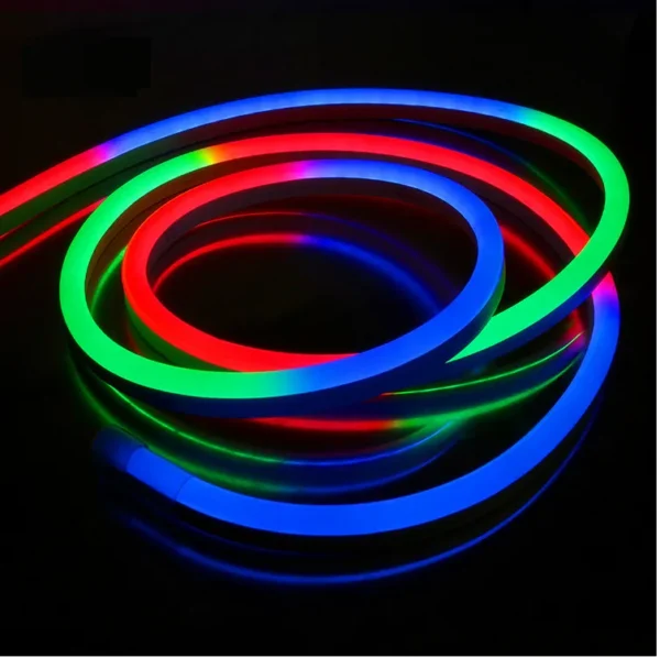 Neon RGBW 24 Volt LED Streifen 10 Meter 15 Watt/m 72LED/m 10mm IP65 Farbwechsel RGB+3000K