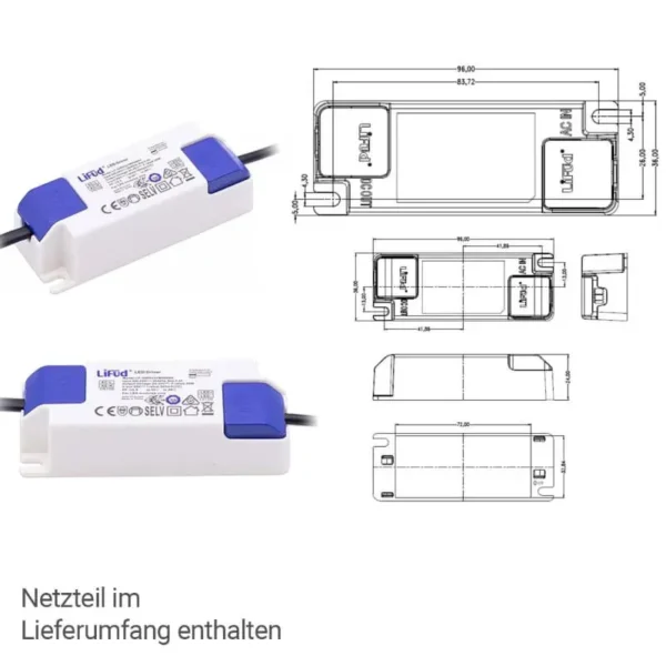 LED Panel 30 x 30 cm kaltweiß