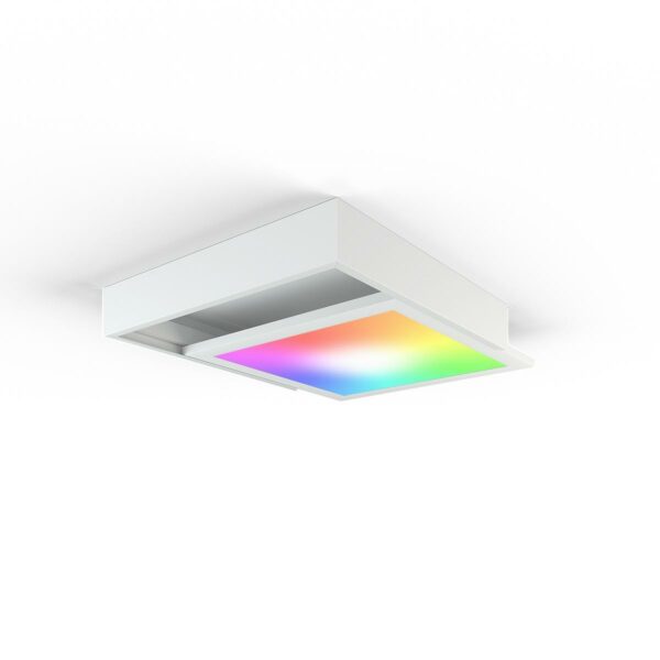 LED Panel Aufbaurahmen 30 x 30 cm in weiß zusammensteckbar