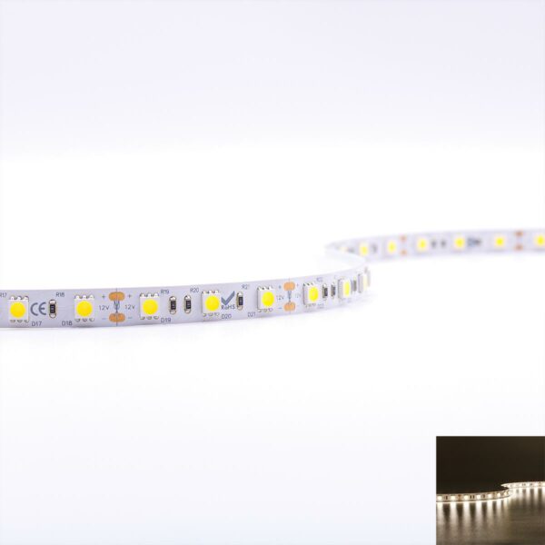 LED Streifen 12 Volt neutralweiß 14,4 Watt IP 20 für Innenanwendungen 5 Meter 4000 Kelvin Breite 10mm