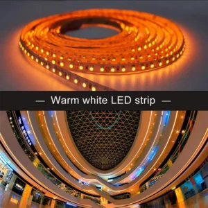 LED Streifen Amber 24V 9,6W/m 120LED/m IP20 2300K