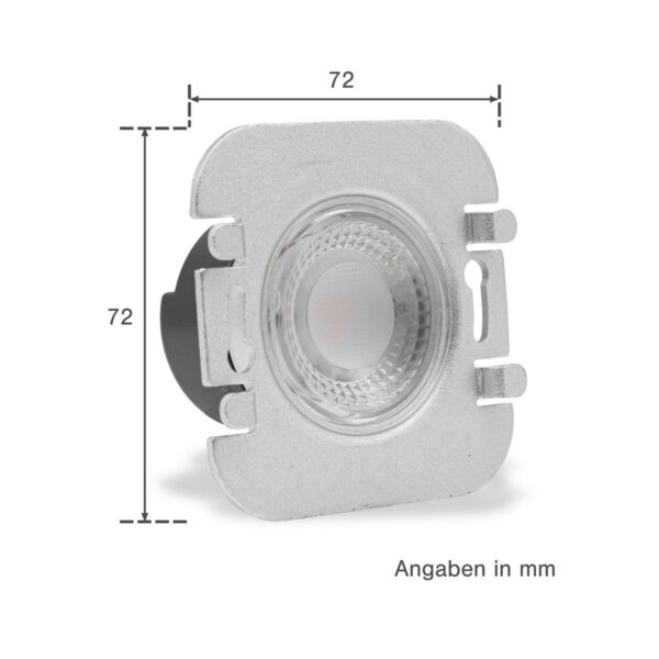 LED Treppenbeleuchtung 230V Treppenlicht eckig weiß Lichtfarbe neutralweiß 4000 Kelvin 1,5 Watt