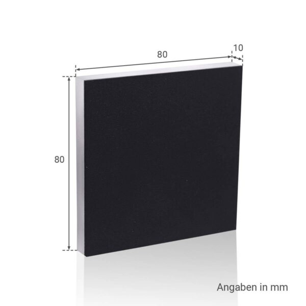 LED Treppenlicht 230V Stufenbeleuchtung eckig schwarz Lichtfarbe neutralweiß 4000 Kelvin 1,5 Watt