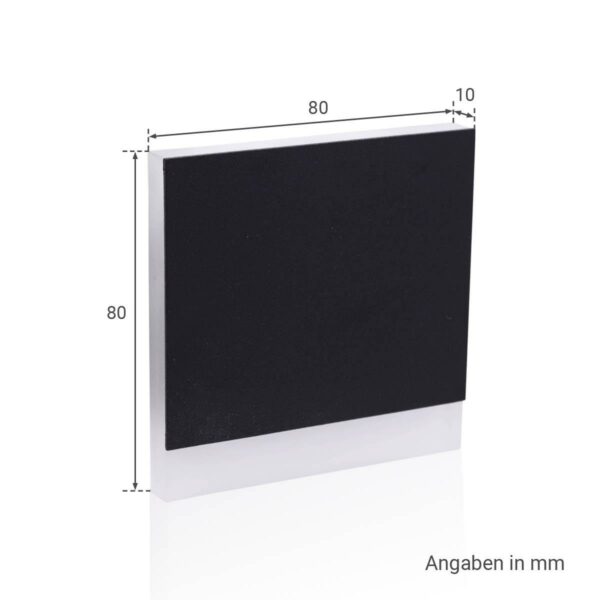 LED Treppenstufenleuchte 230V Wandleuchte eckig schwarz Lichtfarbe neutralweiß 4000 Kelvin 1,5 Watt