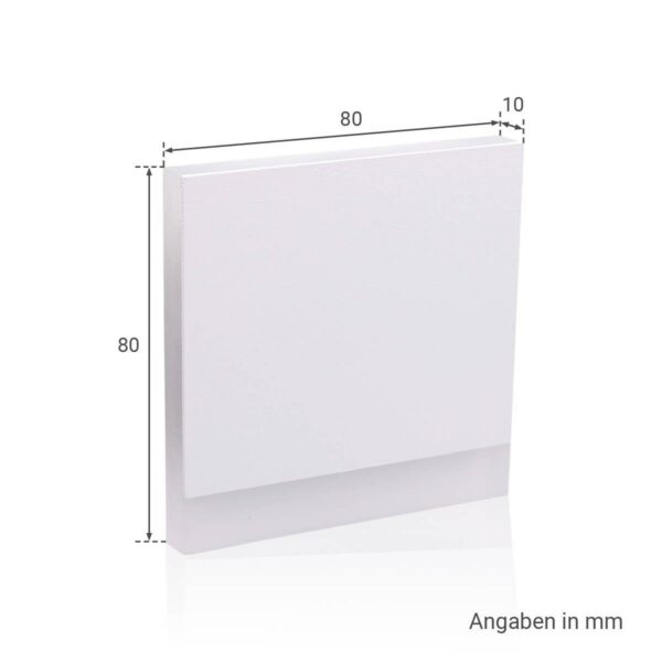 LED Treppenstufenleuchte 230V Wandleuchte eckig weiß Lichtfarbe neutralweiß 4000 Kelvin 1,5 Watt