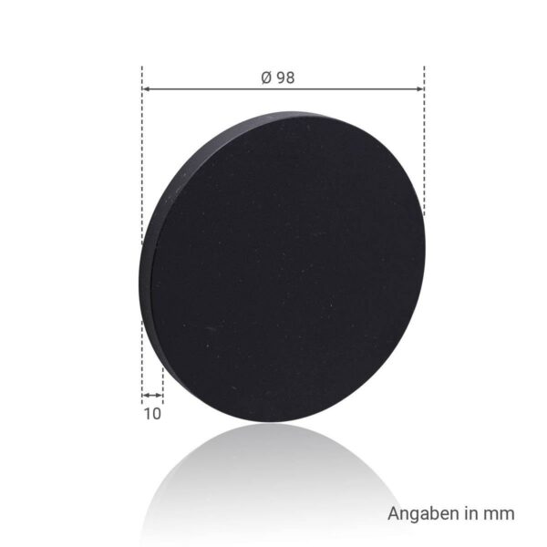 LED Wandeinbauleuchte 230V Treppenleuchte rund schwarz - Lichtfarbe neutralweiß 4000 Kelvin 1,5 Watt