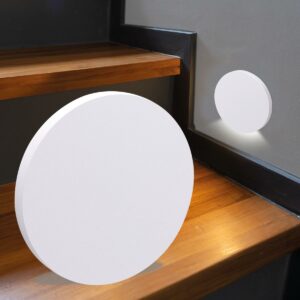 LED Wandeinbauleuchte 230V Treppenleuchte rund weiß Lichtfarbe neutralweiß 4000 Kelvin 1,5 Watt