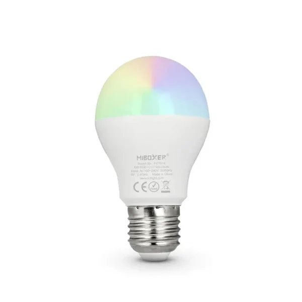 MIBOXER RGB+CCT Lampe E27 6W 2.4GHz WiFi ready