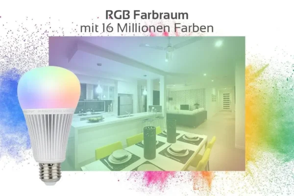 MIBOXER RGB+CCT Lampe E27 9 Watt 2.4GHz WiFi ready