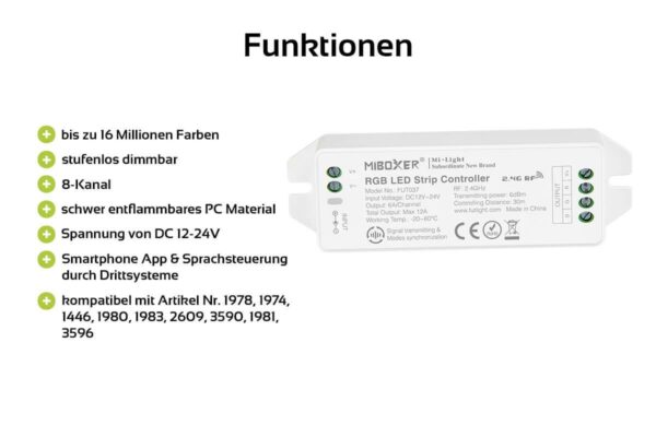 MiBoxer FUT037M RGB LED Controller