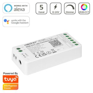 MiBoxer FUT039W RGB+CCT WIFI LED Controller 5 Kanal 12/24V WiFi Tuya