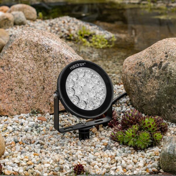 MiBoxer FUTC02 LED Gartenstrahler mit Erdspieß 9 Watt RGB+CCT WiFi