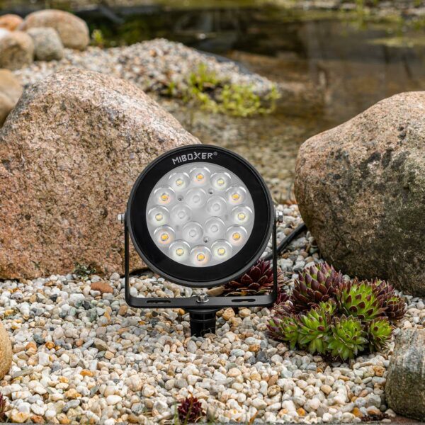 MiBoxer FUTC02 LED Gartenstrahler mit Erdspieß 9 Watt RGB+CCT WiFi