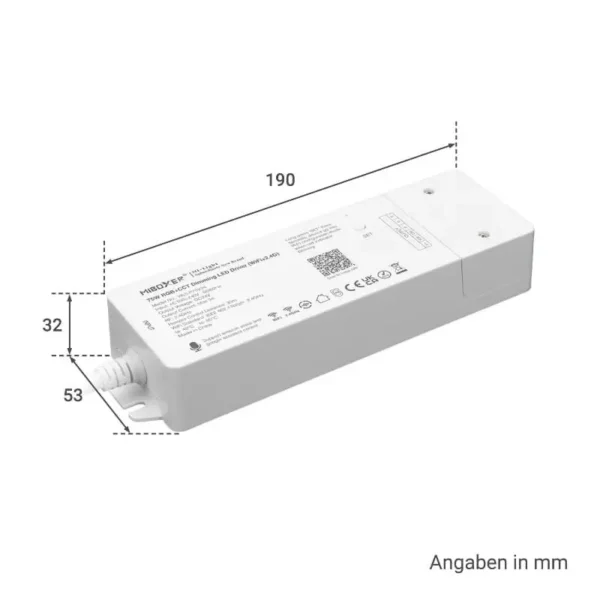 MiBoxer WL5-P75 RGB+CCT Controller mit 24 Volt Netzteil